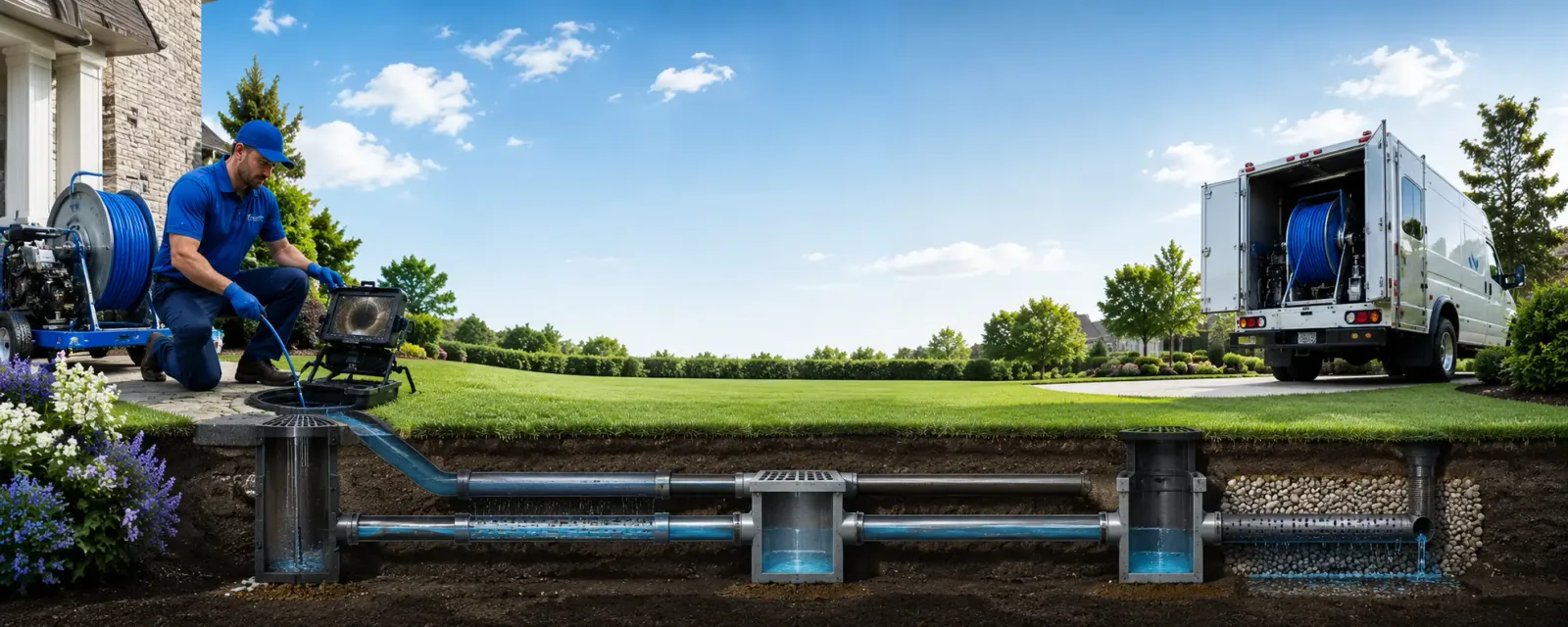 Outdoor drain cleaning information for Mansfield, LA